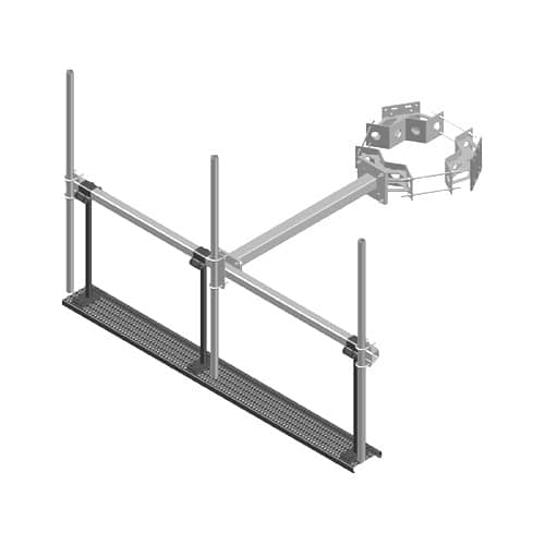 Square T-Arm Work Platform Assemblies